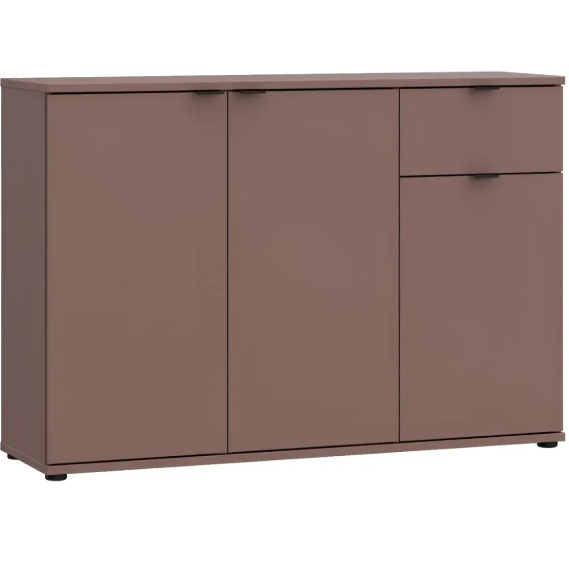 Madia 3 Ante 1 Cassetto Credenza Salvaspazio Terracotta per Soggiorno
