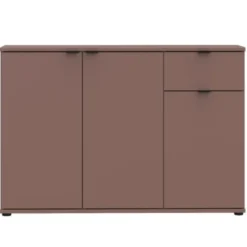 Madia 3 Ante 1 Cassetto Credenza Salvaspazio Terracotta per Soggiorno