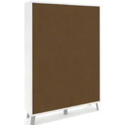 Madia da Soggiorno 4 Ante 108x41x161 cm Bianca e Ruggine