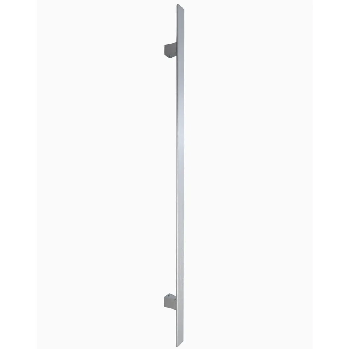 Maniglione Cromato Satinato Piatto 80 cm per Porta Esterna Blindata Verticale