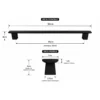 Maniglione Piatto Porta Blindata Nero 50cm Moderno