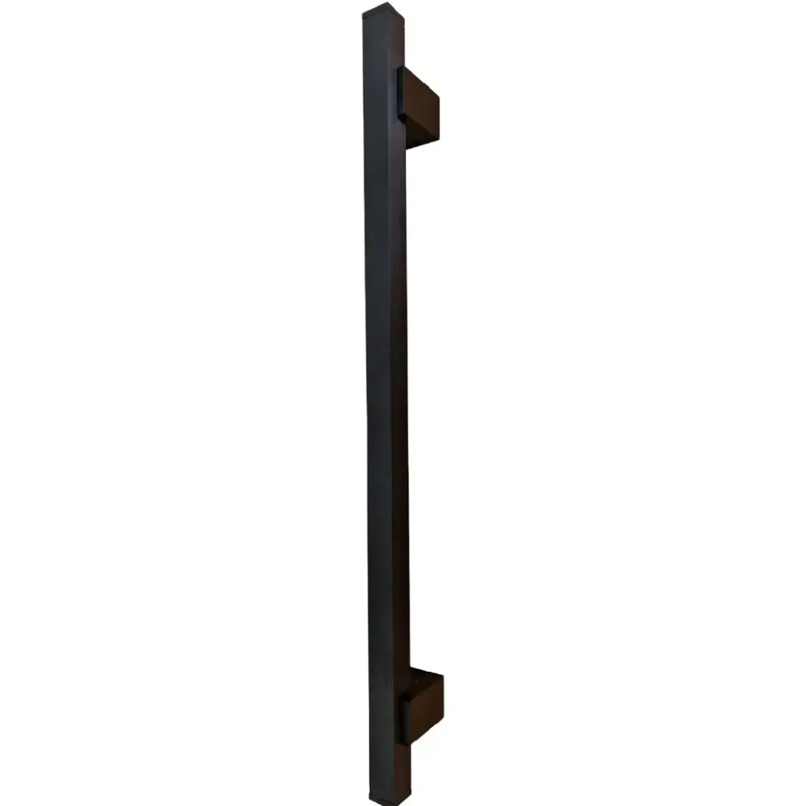 Maniglione Quadro Porta Blindata Nero 50cm Moderno