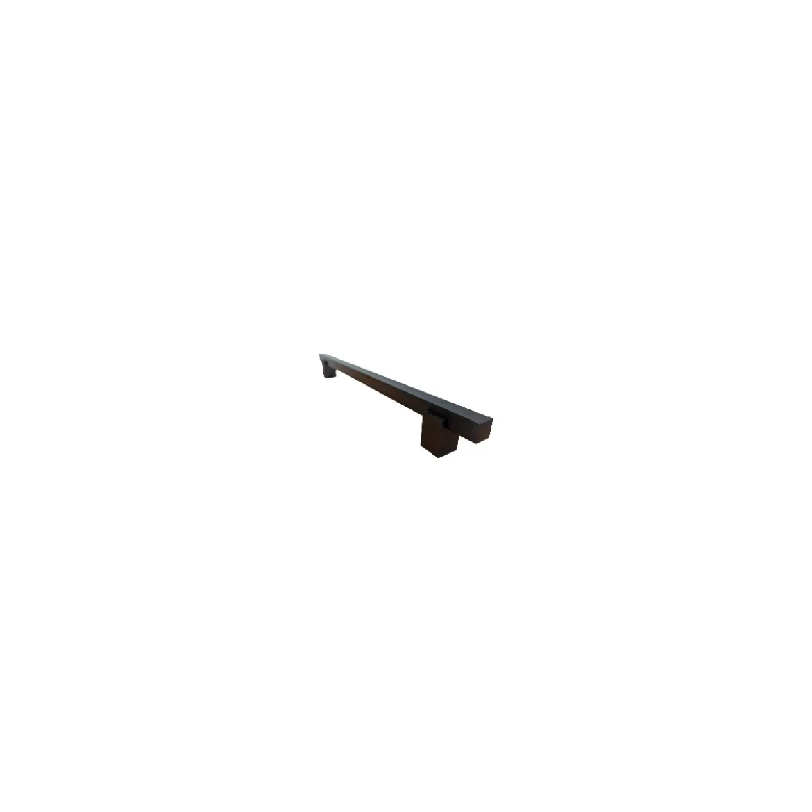 Maniglione Quadro Porta Blindata Nero 50cm Moderno