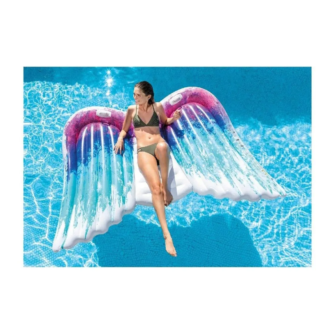 Materassino Gonfiabile Intex Angel per Mare Piscina Acqua Relax Materasso Gioco