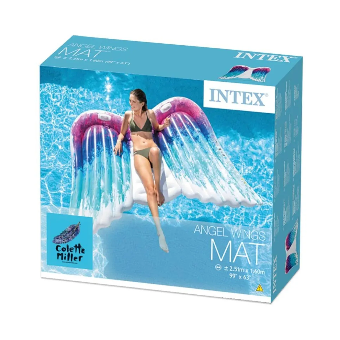 Materassino Gonfiabile Intex Angel per Mare Piscina Acqua Relax Materasso Gioco