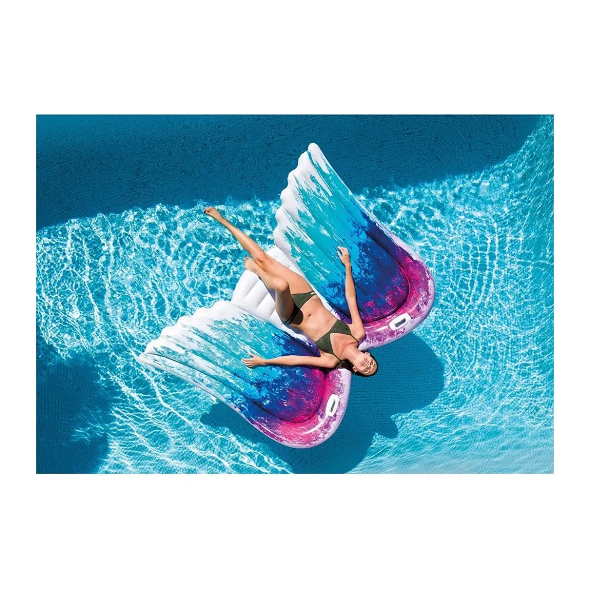 Materassino Gonfiabile Intex Angel per Mare Piscina Acqua Relax Materasso Gioco