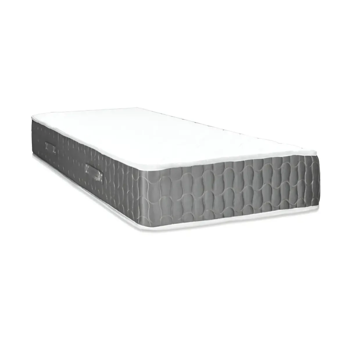 Materasso Singolo 90x190x25 cm Sfoderabile Memory Foam Grigio