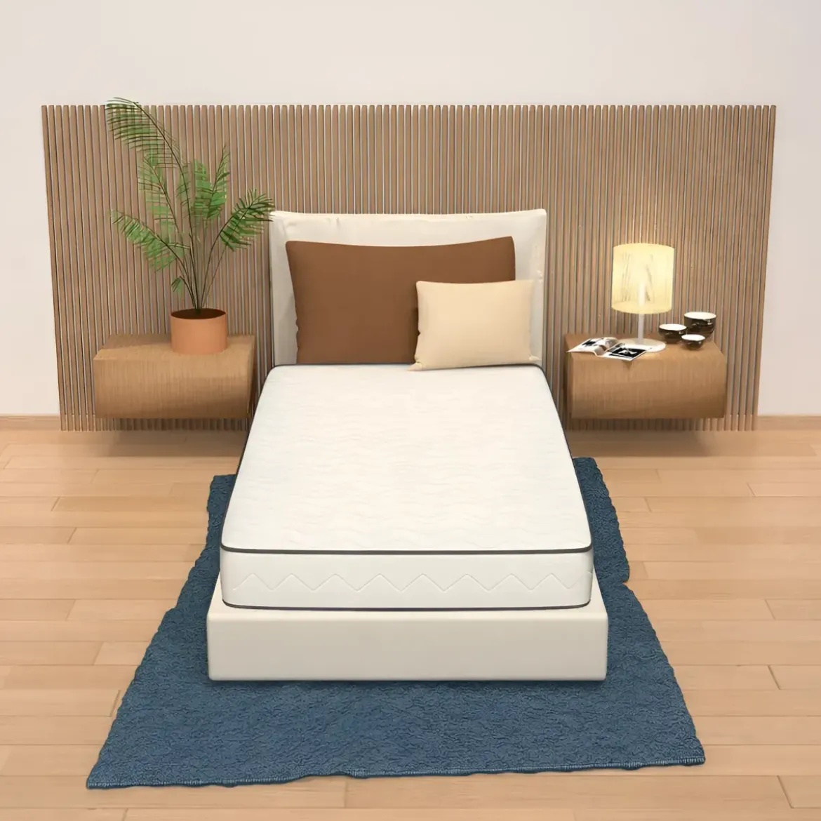 Materasso Waterfoam Singolo 90x190 cm h18 cm Ortopedico Traspirante