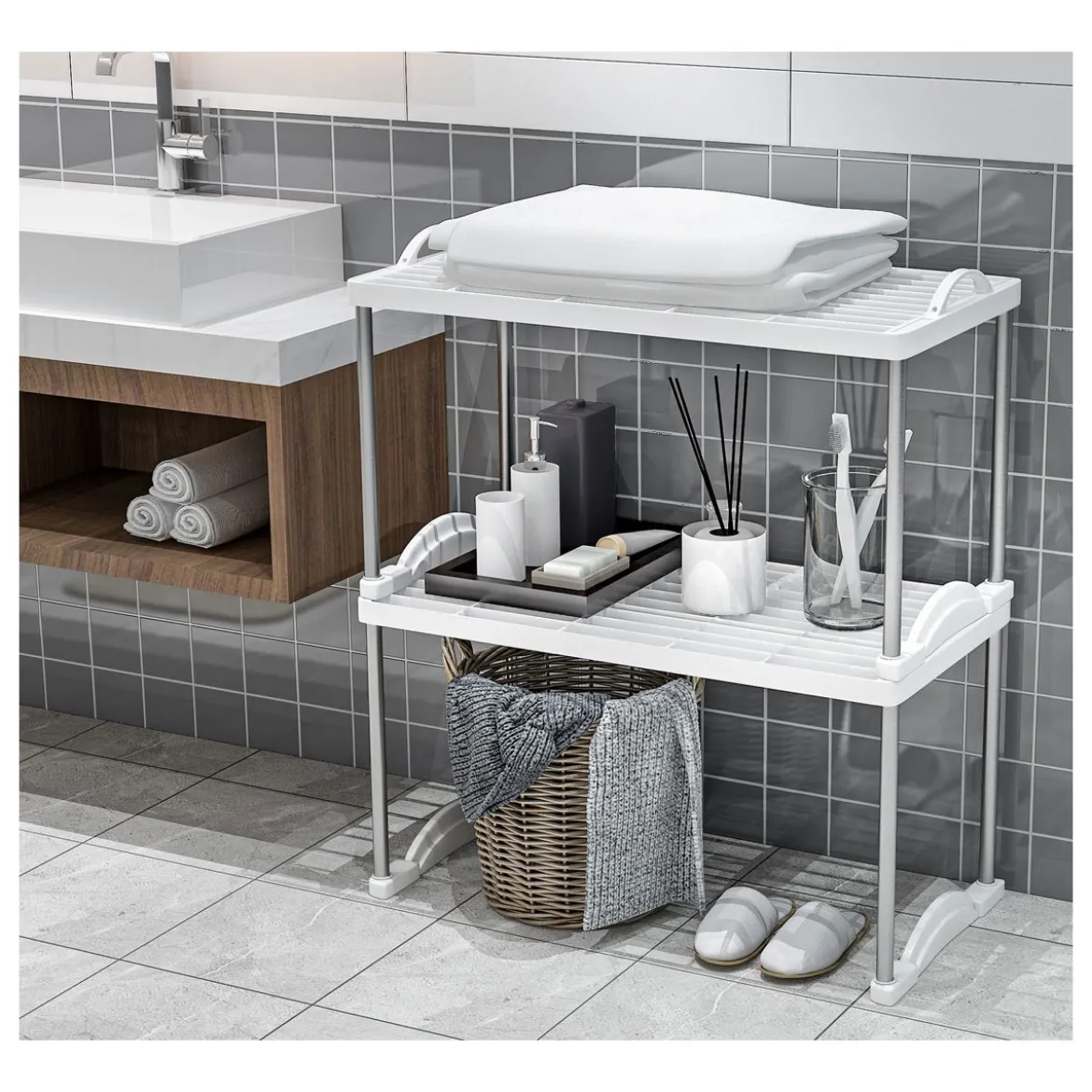 Mensola Scaffale Ripiani Portaoggetti Scaffalatura Cucina Bagno