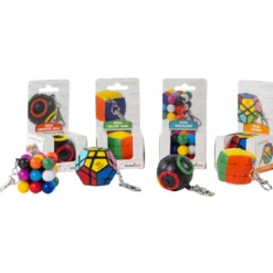 Mini Rompicapo Portachiavi 20 Pezzi con Espositore da Banco