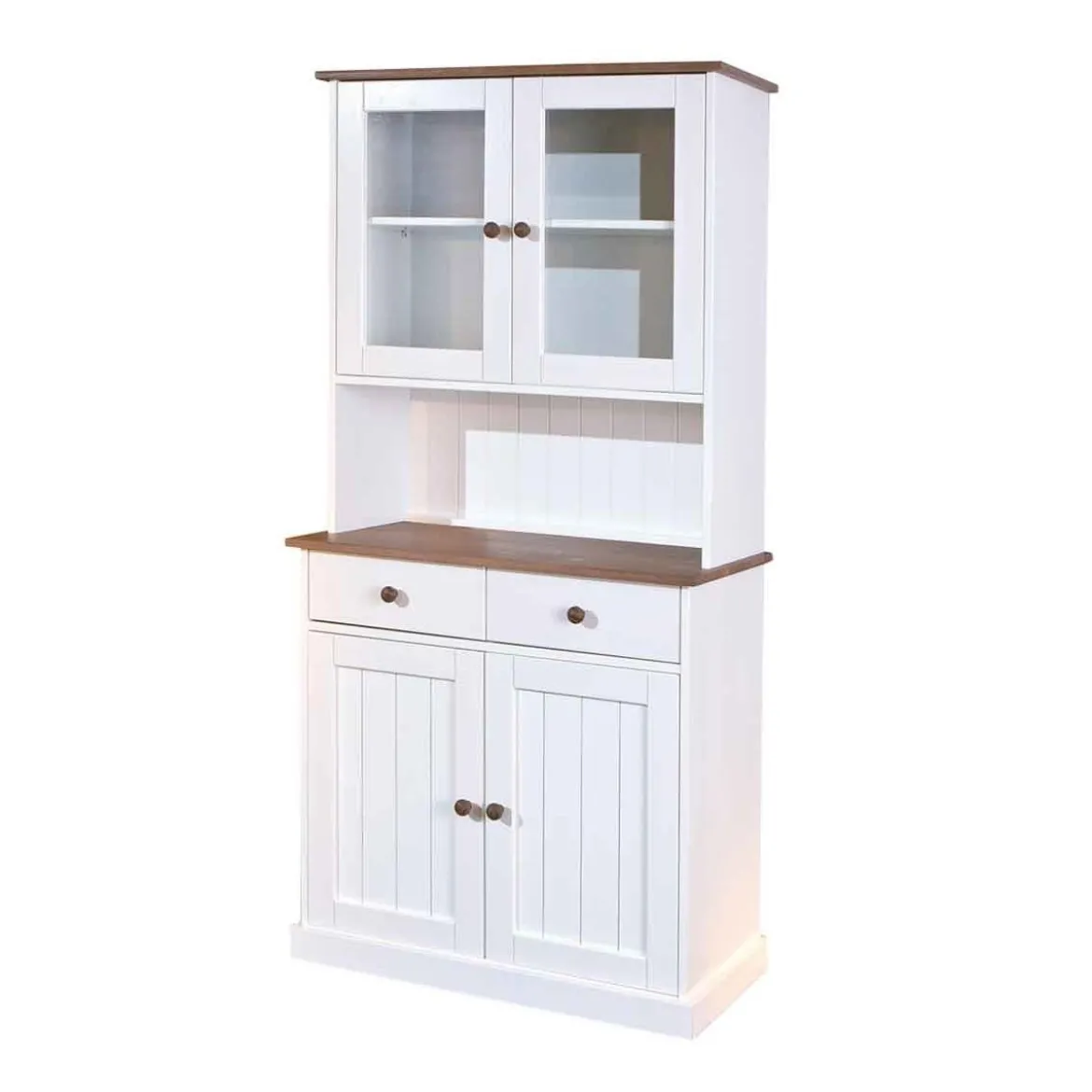 Mobile 2 Ante con Cassetti Bianca Credenza Alta Vetrina Ingresso Moderna Legno