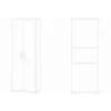 Mobile Armadio in Legno 2 Ante 200 Noce Bianco Multiuso Ufficio Camera