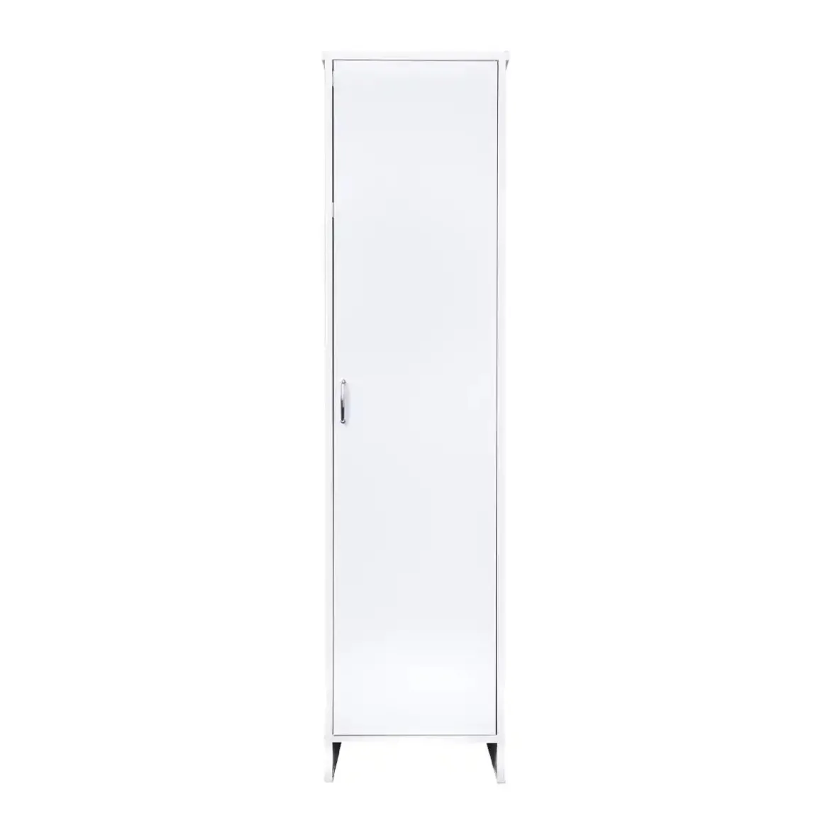 Mobile Bagno a Colonna in PVC Bianco 46,5x49x182 cm Lavanderia