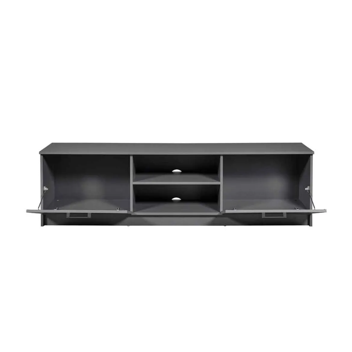 Mobile Basso Porta TV Grigio in Legno Televisione Moderno Mobiletto Industrial