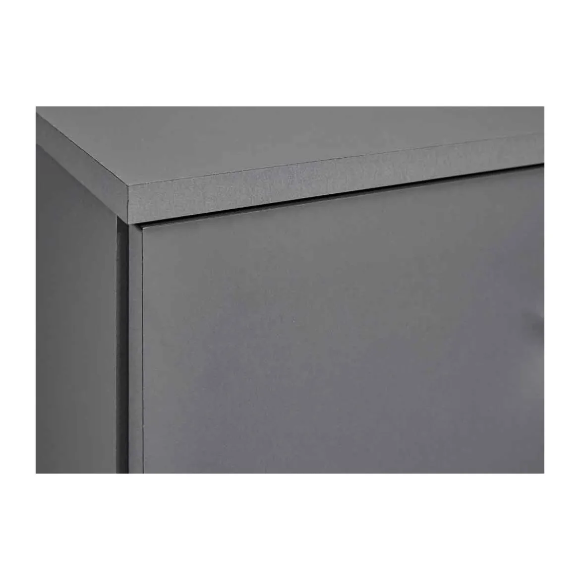 Mobile Basso Porta TV Grigio in Legno Televisione Moderno Mobiletto Industrial