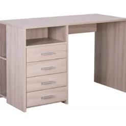 Mobile con Cassettiera Scrivania 120 cm Olmo Grande Ufficio Cameretta