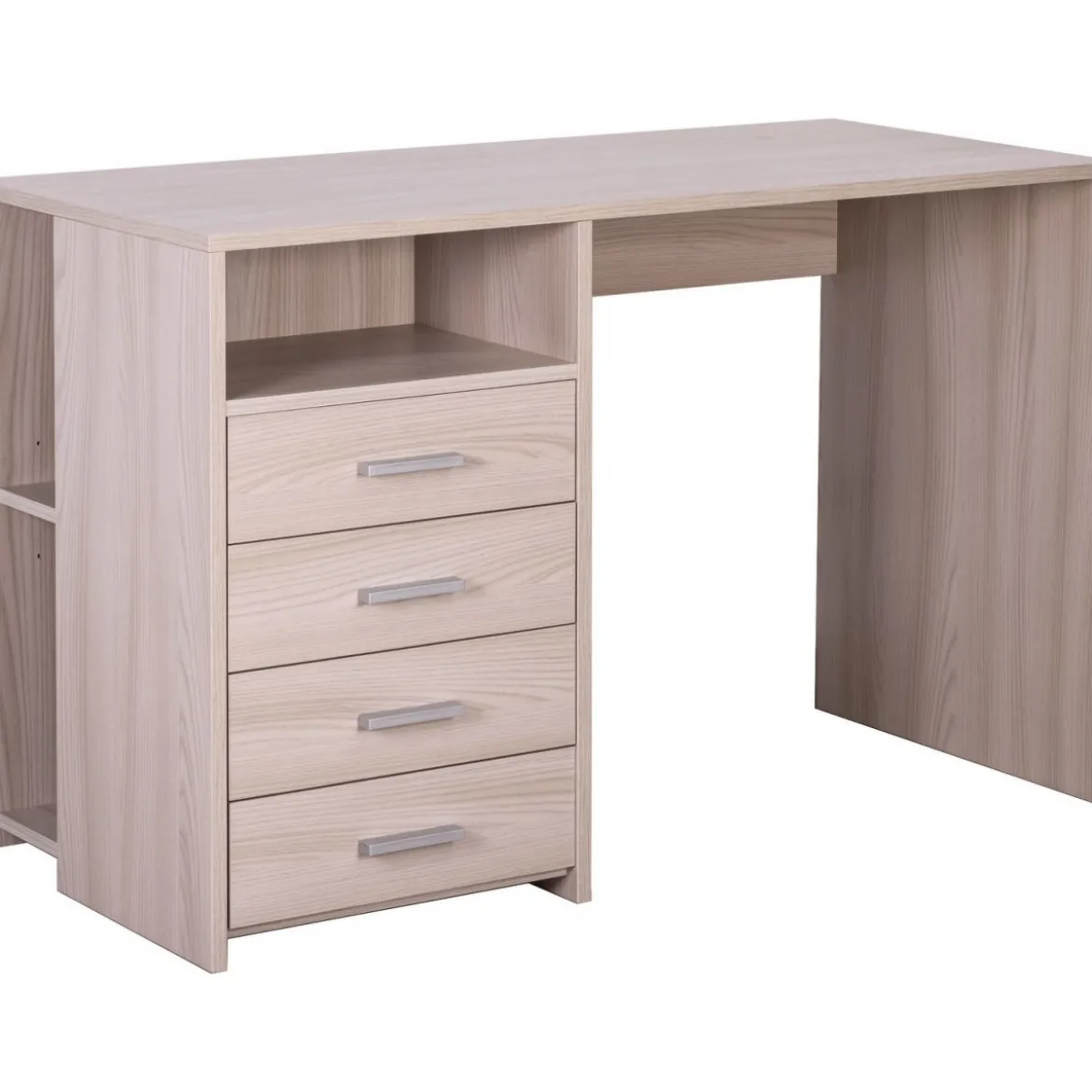 Mobile con Cassettiera Scrivania 120 cm Olmo Grande Ufficio Cameretta
