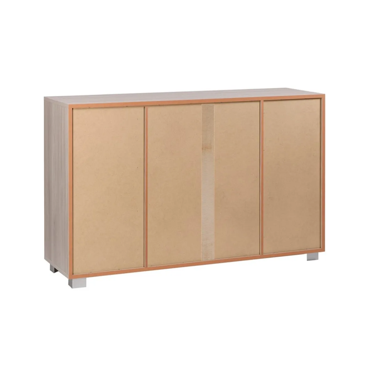 Mobile Credenza 2 Ante 4 Cassetti Bianco Olmo Madia Contenitore Buffet Salotto