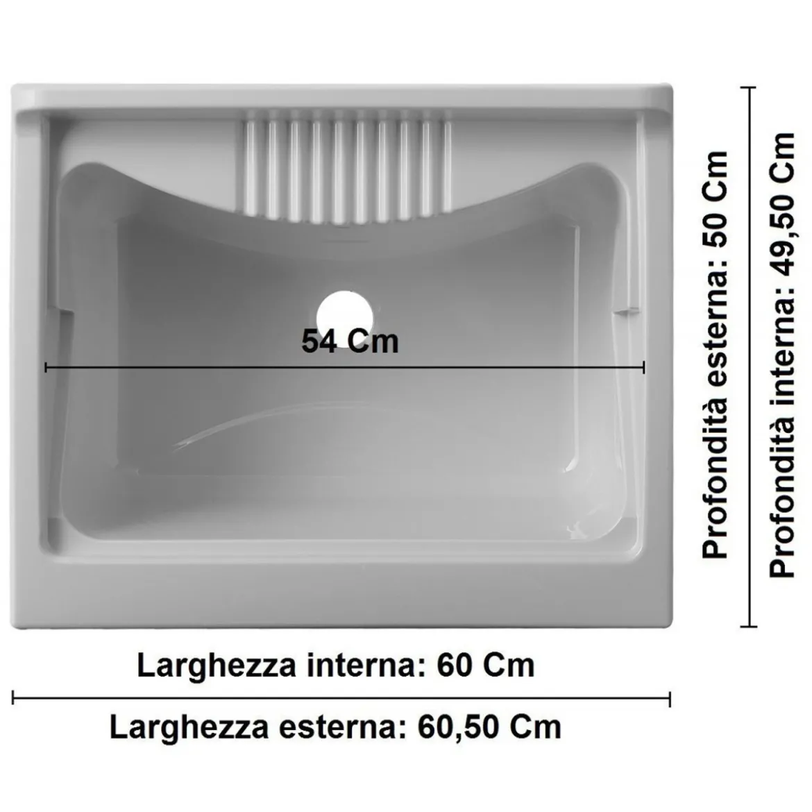 Mobile Lavanderia con Lavatoio Mobiletto Resistente da Interno o Esterno