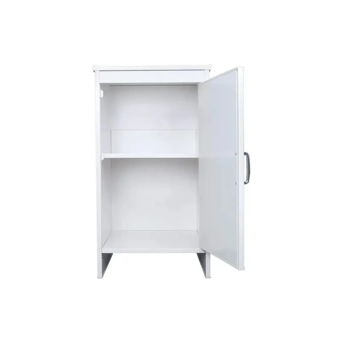 Mobile Lavanderia 46,5x49x84 cm PVC 1 Anta Bianco Salvaspazio