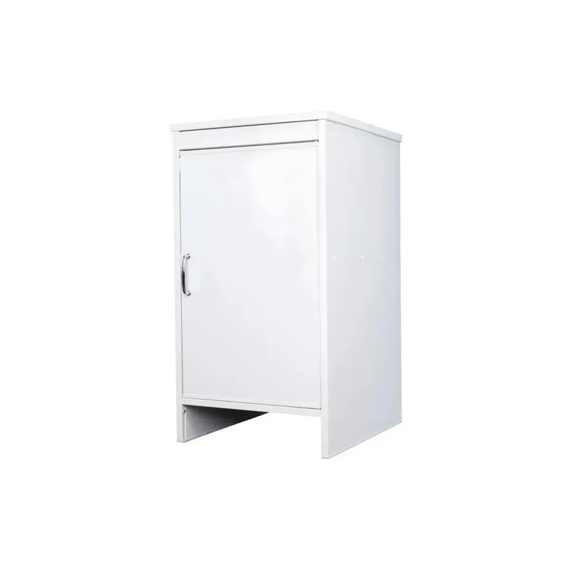 Mobile Lavanderia 46,5x49x84 cm PVC 1 Anta Bianco Salvaspazio
