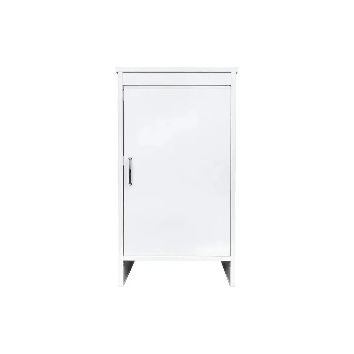 Mobile Lavanderia 46,5x49x84 cm PVC 1 Anta Bianco Salvaspazio