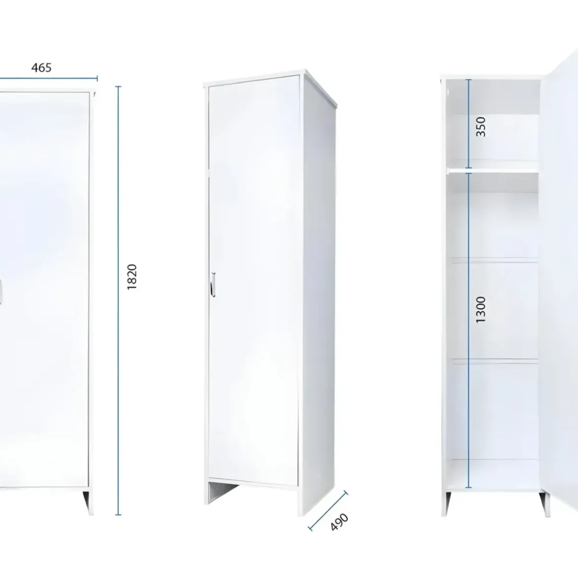 Mobile Lavatoio 2 Ante 60x50x85 con Colonna 45x50x182 e Specchio 45x60