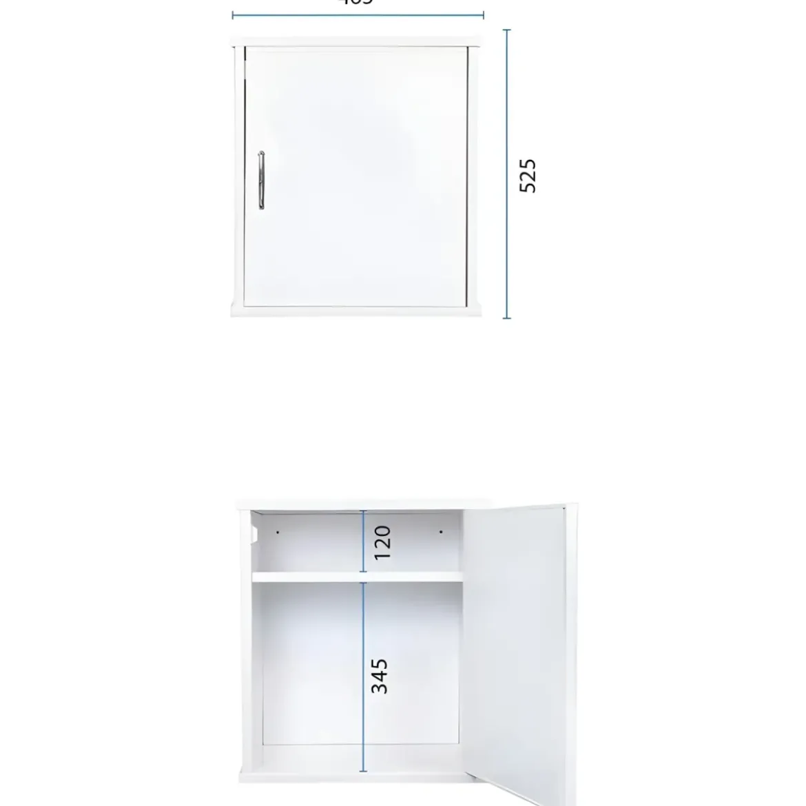 Mobile Lavatoio 45x50x85 cm con Pensile 45x34x52 cm 1 Anta