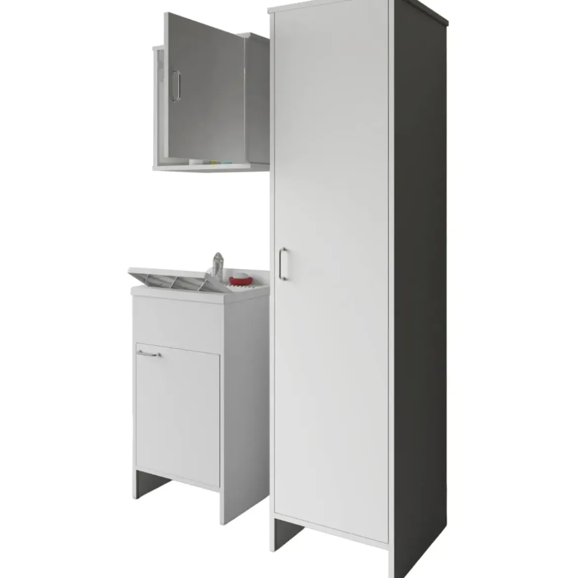 Mobile Lavatoio 45x50x85 Pensile 45x34x52 Colonna 45x50x182 cm