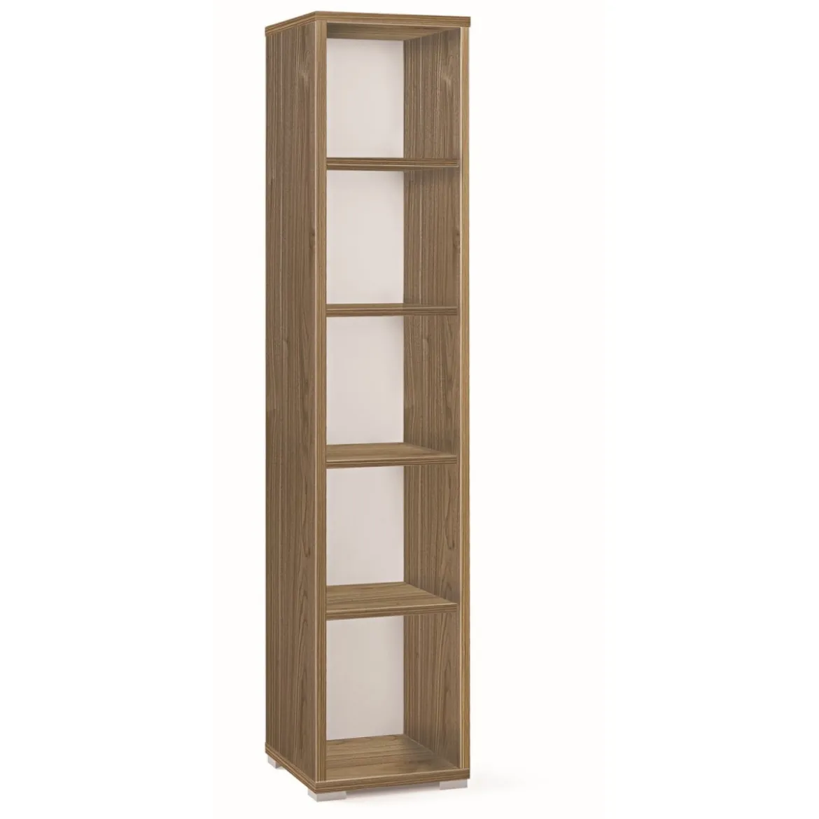 Mobile Libreria Colonna 180 Noce 5 Ripiani Giorno Stretta Studio Legno