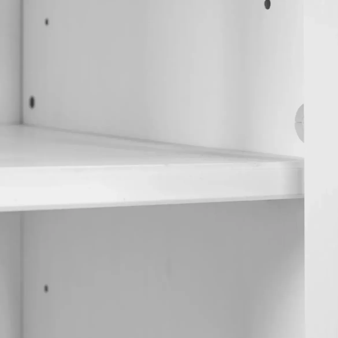 Mobile Libreria Soggiorno Camera Alta in Legno MDF Bianco 6 Ripiani