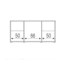 Mobile Madia 2 Ante 4 Cassetti Ossido Grigio Contenitore Buffet Credenza PortaTv