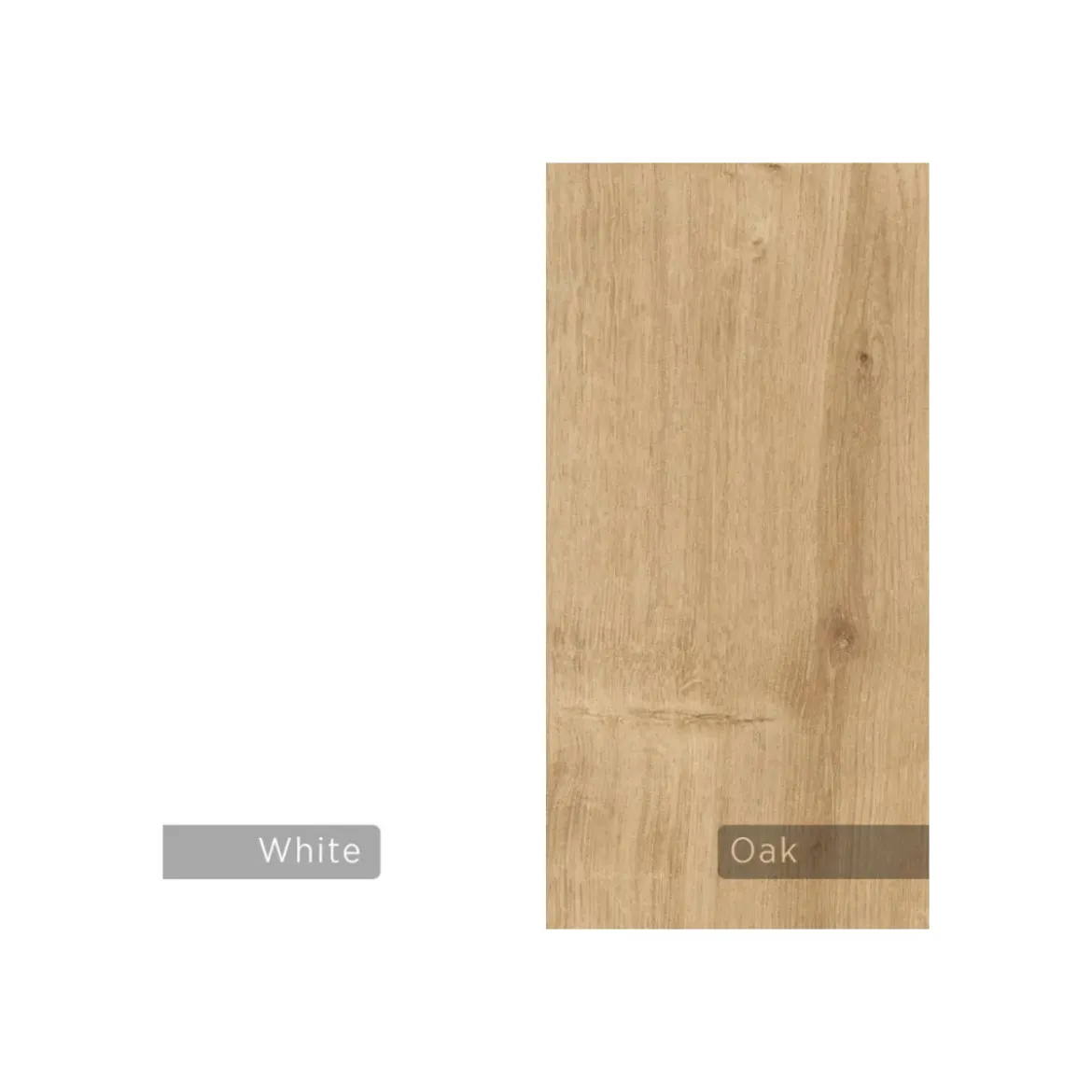 Mobile Porta Tv Rovere Ante Bianche e Mensole 125x33x56 cm