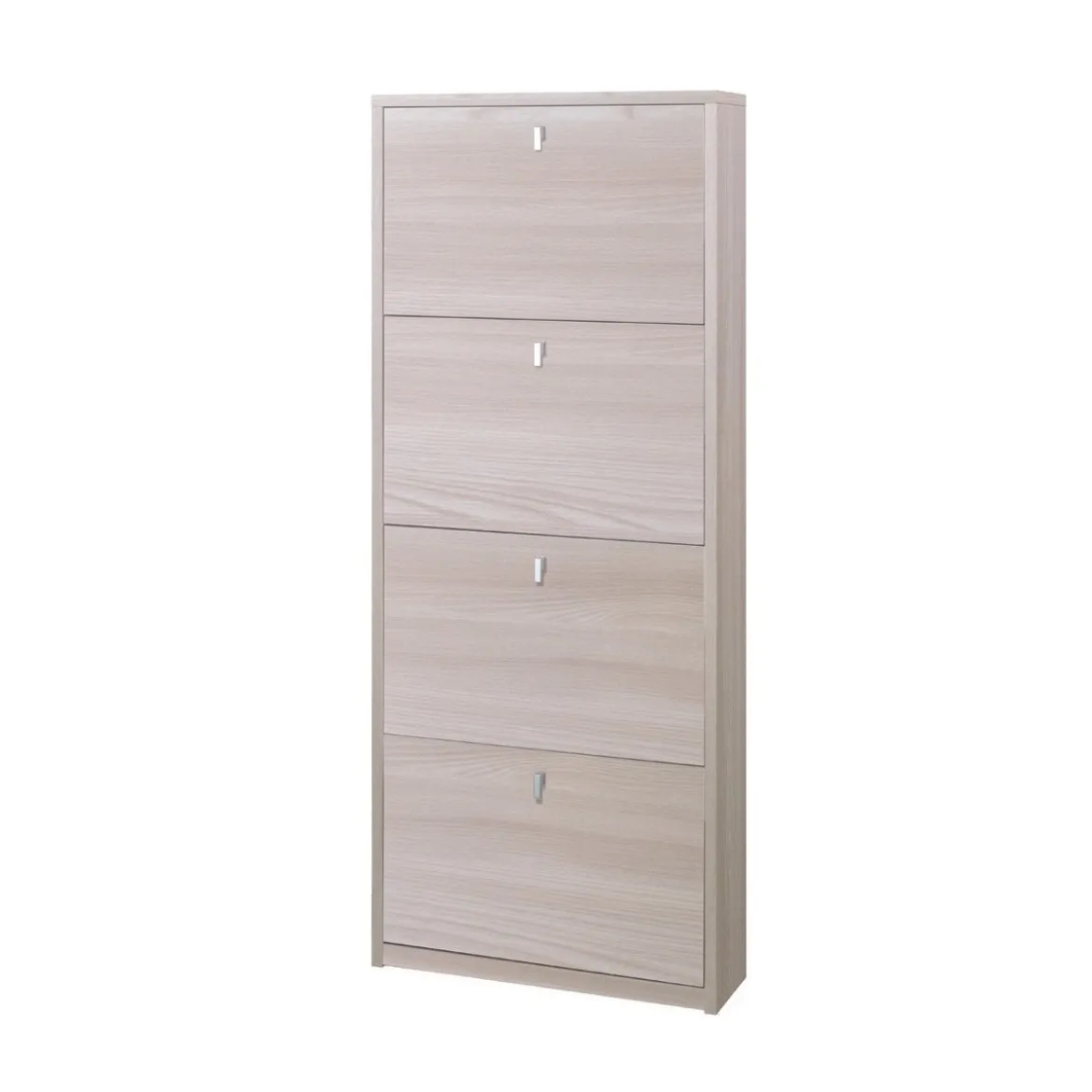 Mobile Scarpiera 4 Ante a Ribalta Olmo Slim Kit Legno Salvaspazio Porta Scarpe