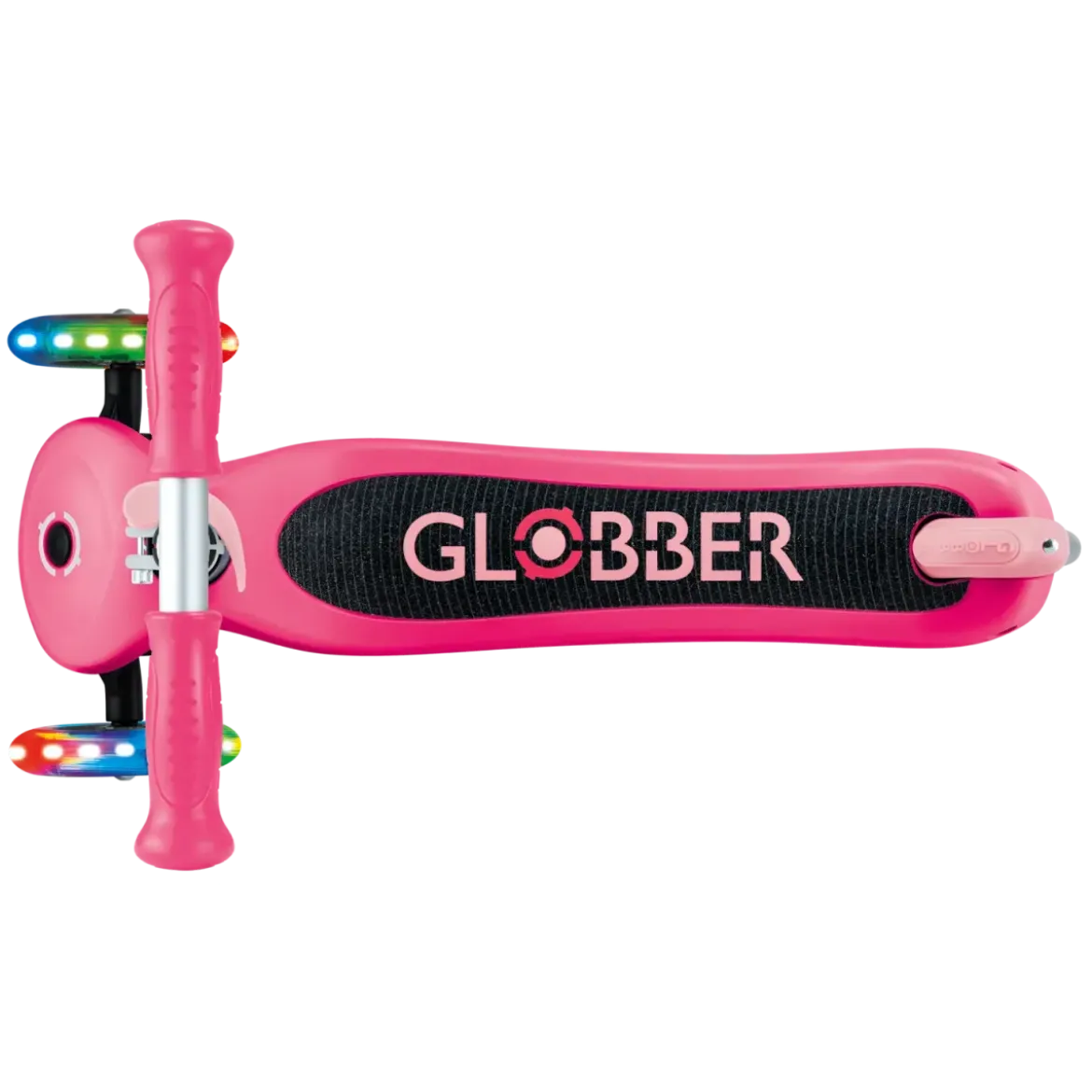 Monopattino a 3 Ruote per Bambini Fucsia Manubrio Regolabile 50kg