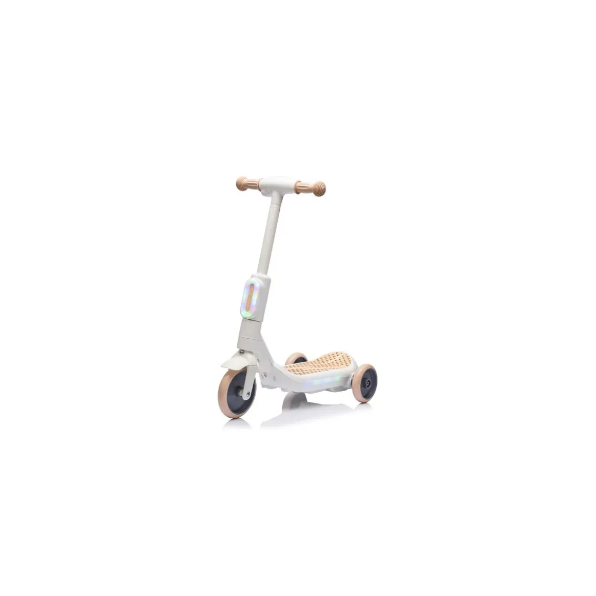 Monopattino Elettrico per Bambini Beige Deluxe con Protezioni