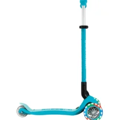 Monopattino Evolutivo 3 in 1 Celeste con Luci LED Sterzo Parentale 360