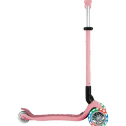 Monopattino Evolutivo 3 in 1 Rosa Pastello con Luci LED Sterzo 360