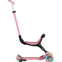 Monopattino Evolutivo 3 in 1 Rosa Pastello con Luci LED Sterzo 360