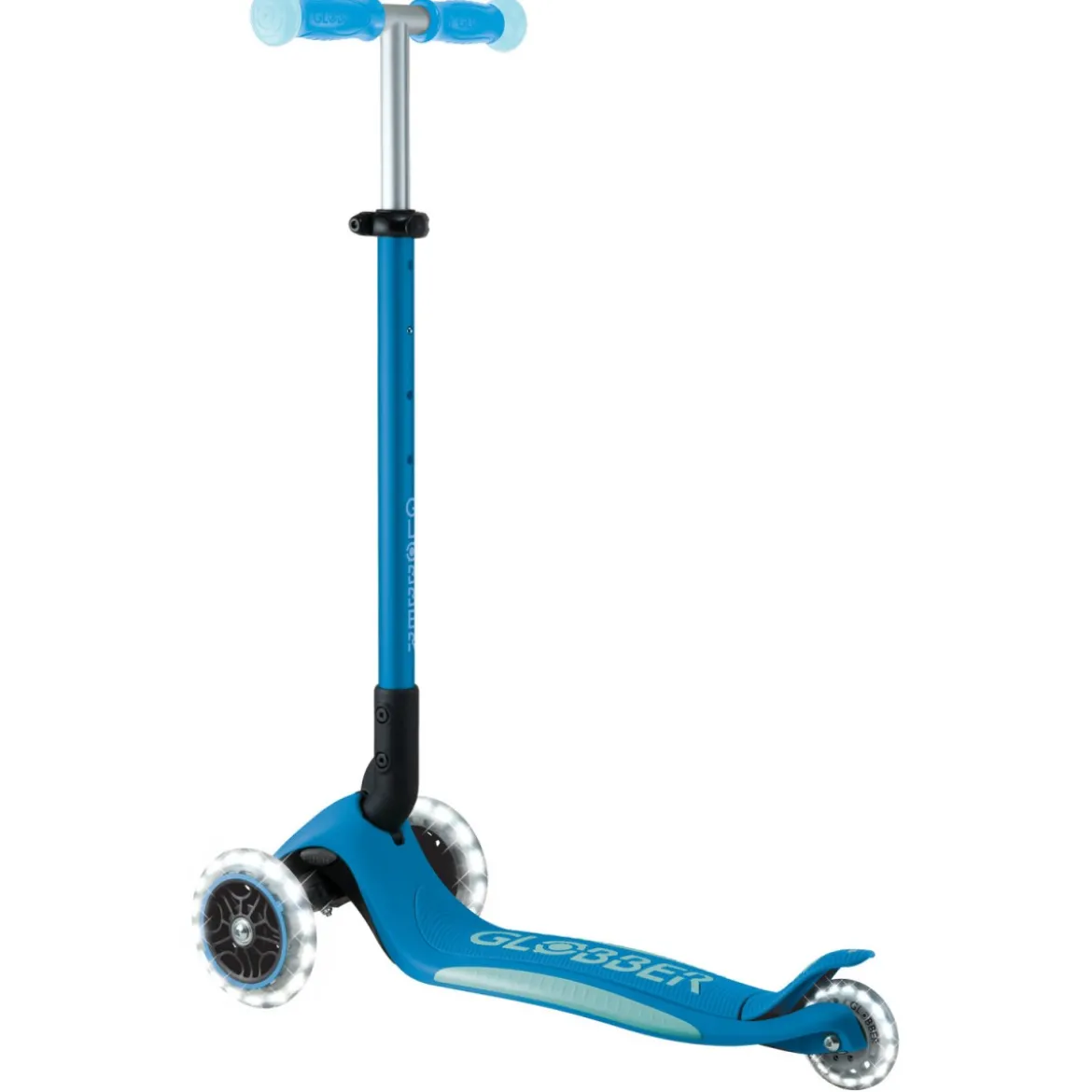 Monopattino per Bambini a 3 Ruote Blu Petrolio Ruote LED Regolabile