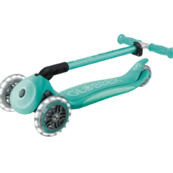 Monopattino per Bambini a 3 Ruote Verde Menta con Luci LED Regolabile