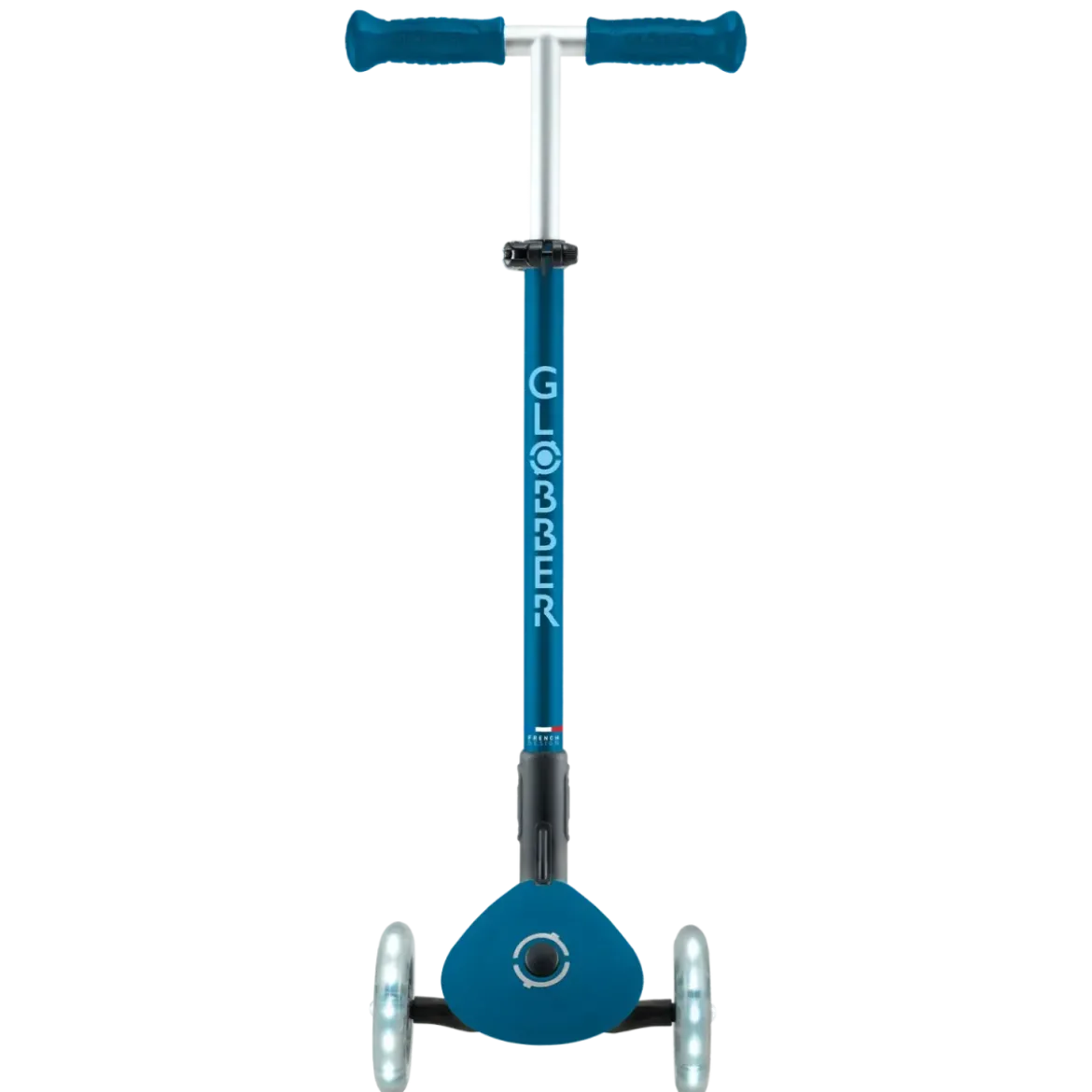 Monopattino per Bambini a 3 Ruote Blu Petrolio con Luci LED Regolabile