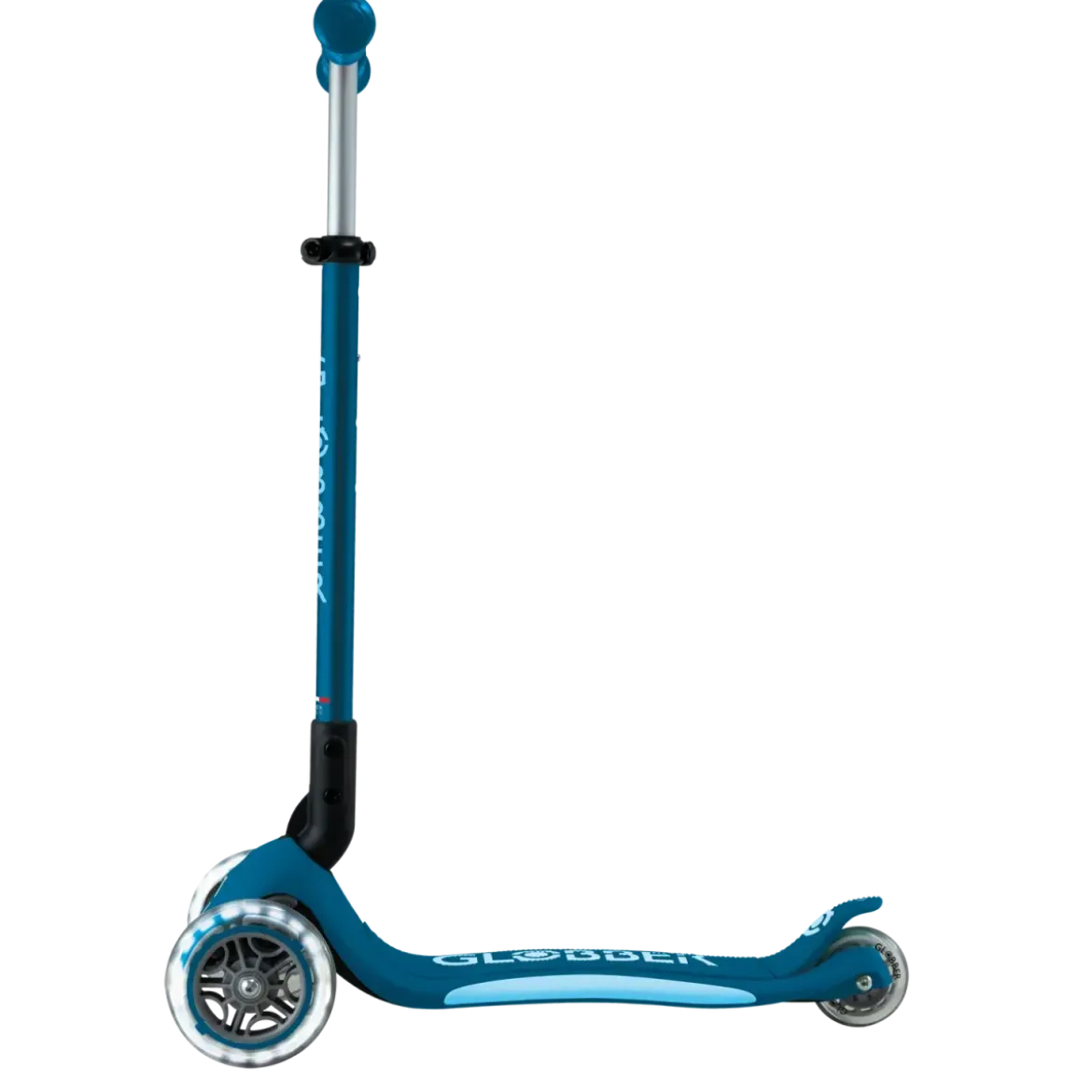 Monopattino per Bambini a 3 Ruote Blu Petrolio con Luci LED Regolabile