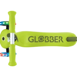 Monopattino per Bambini 3 in 1 Verde Lime Regolabile 50 kg Ruote LED