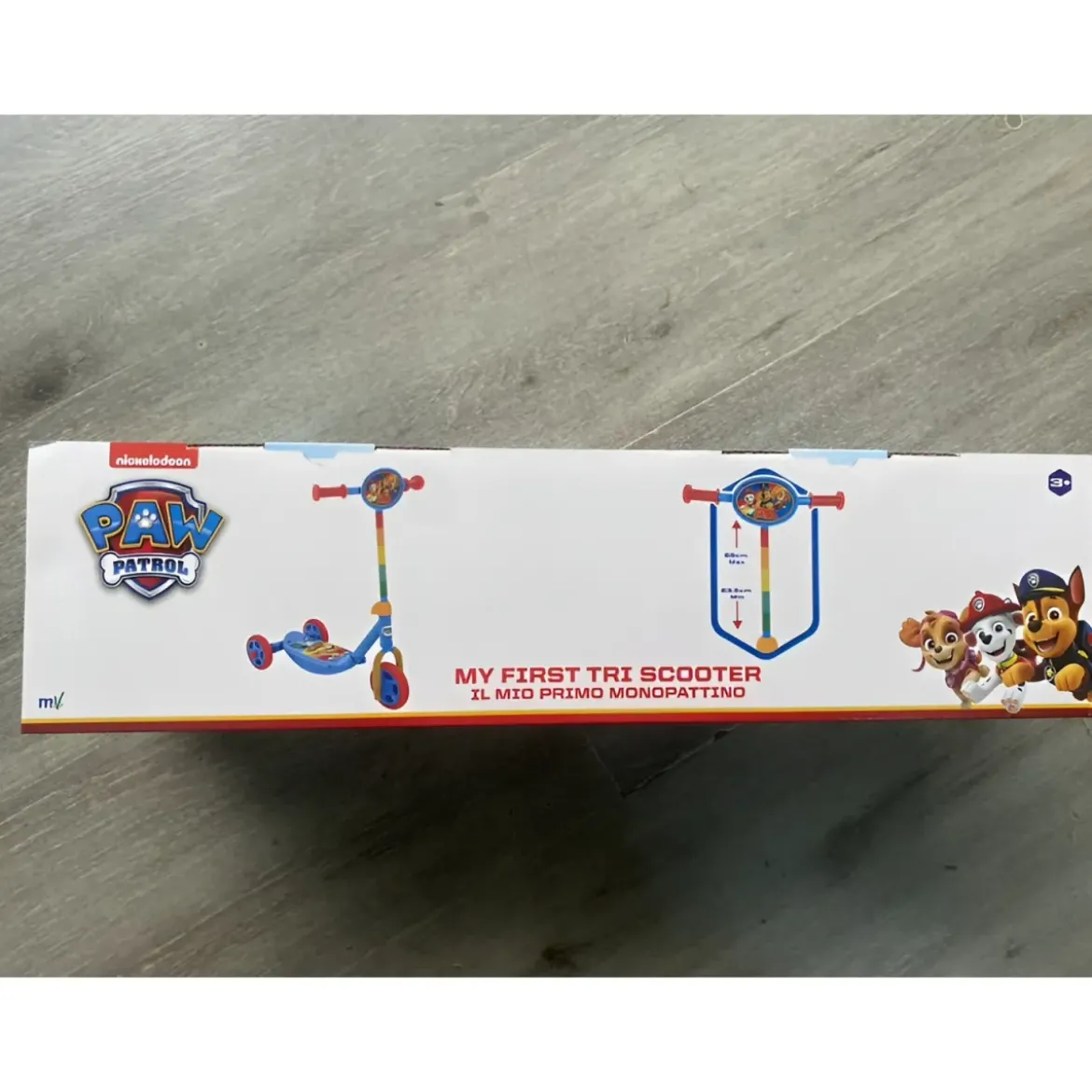 Monopattino per Bambini 3 Ruote Paw Patrol Manubrio Regolabile