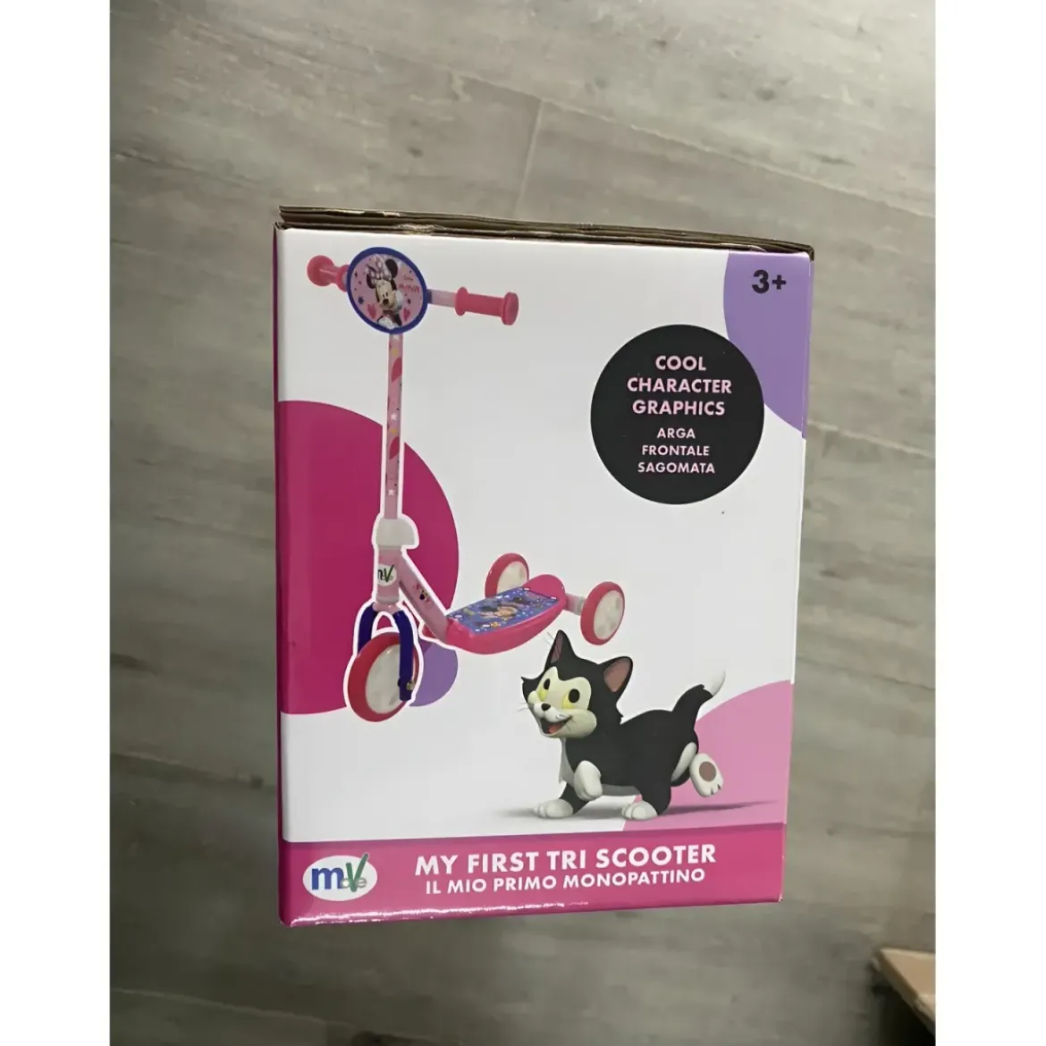 Monopattino per Bambini 3 Ruote Minnie Disney Manubrio Regolabile