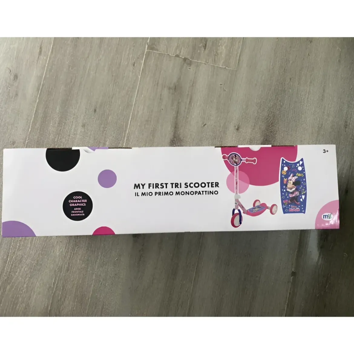 Monopattino per Bambini 3 Ruote Minnie Disney Manubrio Regolabile