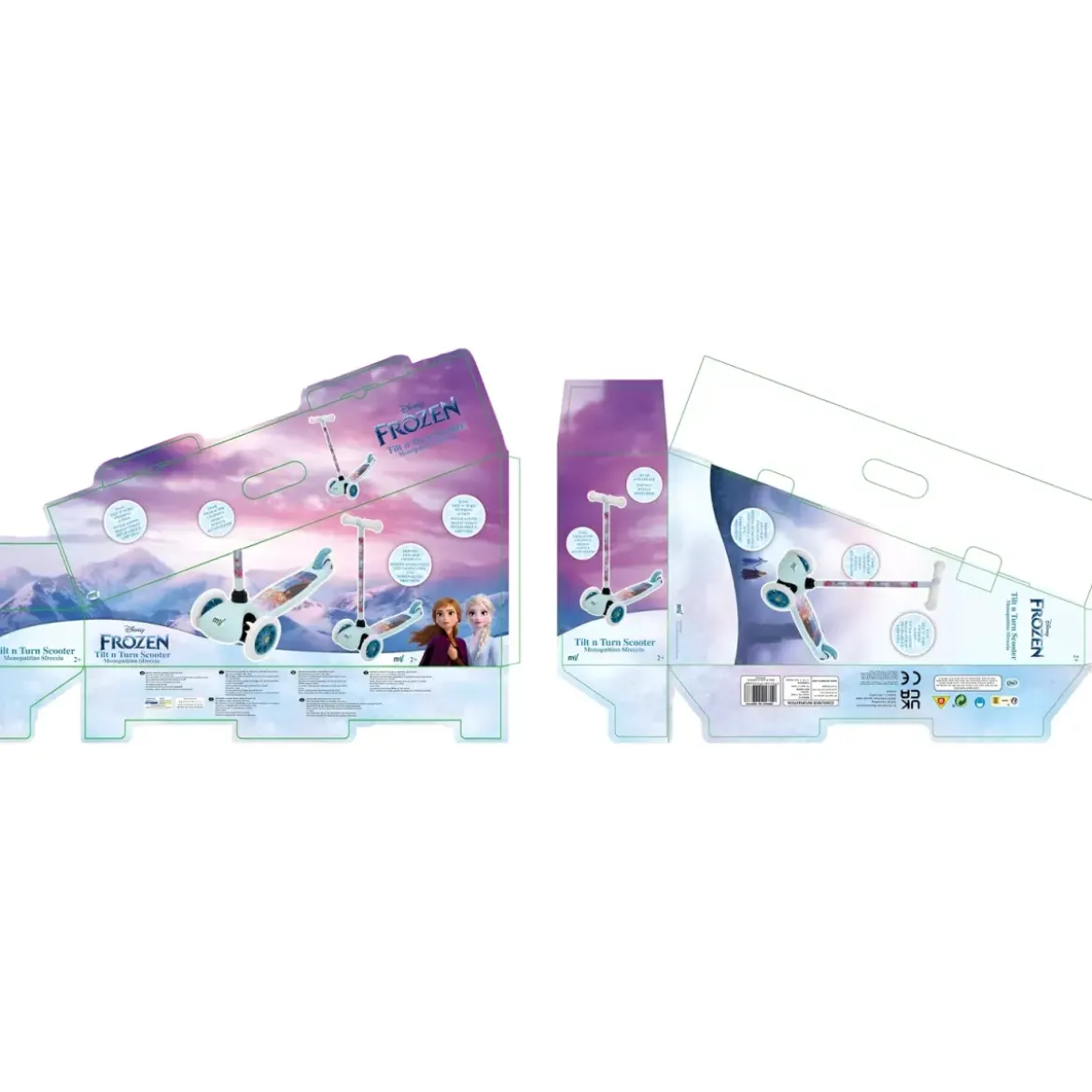 Monopattino per Bambini 3 Ruote Frozen Disney con Manubrio Regolabile