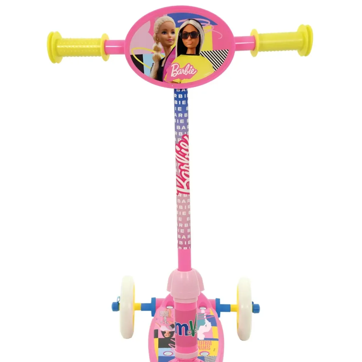 Monopattino per Bambini 3 Ruote Barbie Rosa Manubrio Regolabile