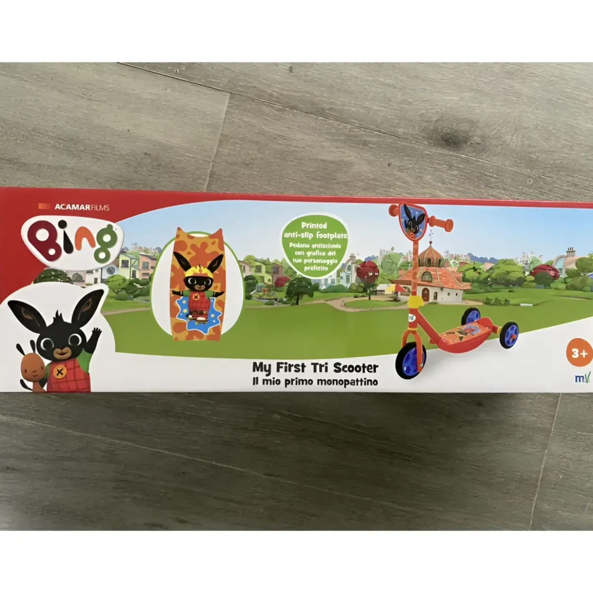 Monopattino per Bambini 3 Ruote Bing Manubrio Regolabile Max 20 kg